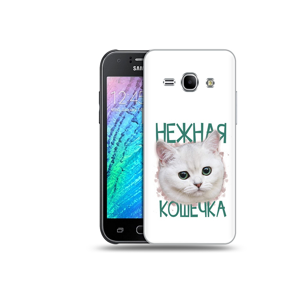 

Чехол MyPads Tocco для Samsung Galaxy J1 нежная кошечка (PT12095.602.520), Прозрачный, Tocco