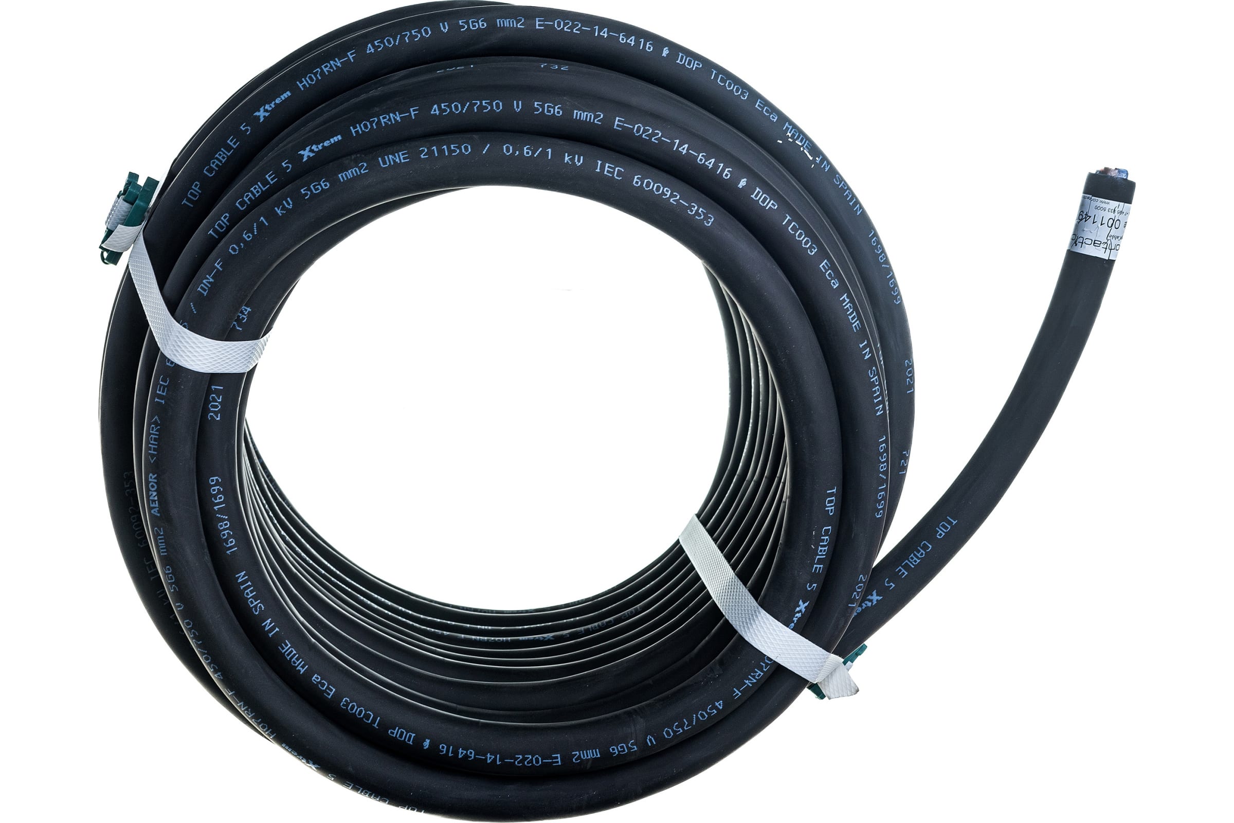 фото Top cable xtrem h07rn-f 5х6 1kv кабель гибкий силовой 20 метров 3005006r20ru