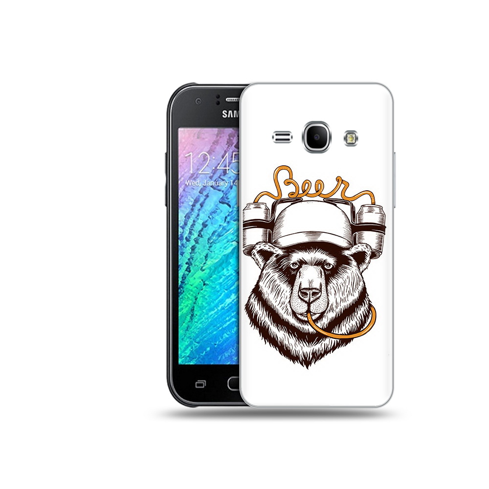 

Чехол MyPads Tocco для Samsung Galaxy J1 пивной медведь (PT12095.602.538), Прозрачный, Tocco