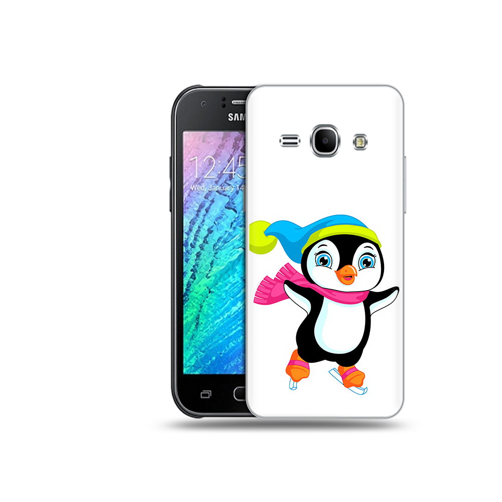 

Чехол MyPads Tocco для Samsung Galaxy J1 пингвин на коньках (PT12095.602.540), Прозрачный, Tocco
