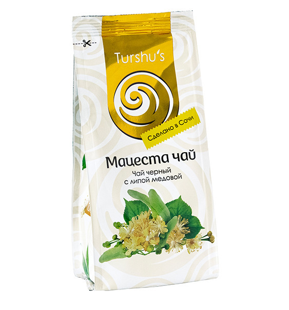 

Мацеста чай, Чай черный байховый с липой медовой, листовой, 75 г.