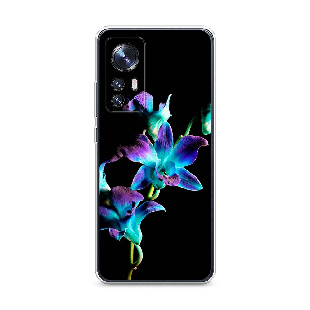 

Чехол Awog на Xiaomi 12S "Синий цветок на черном", Разноцветный, 316050-8