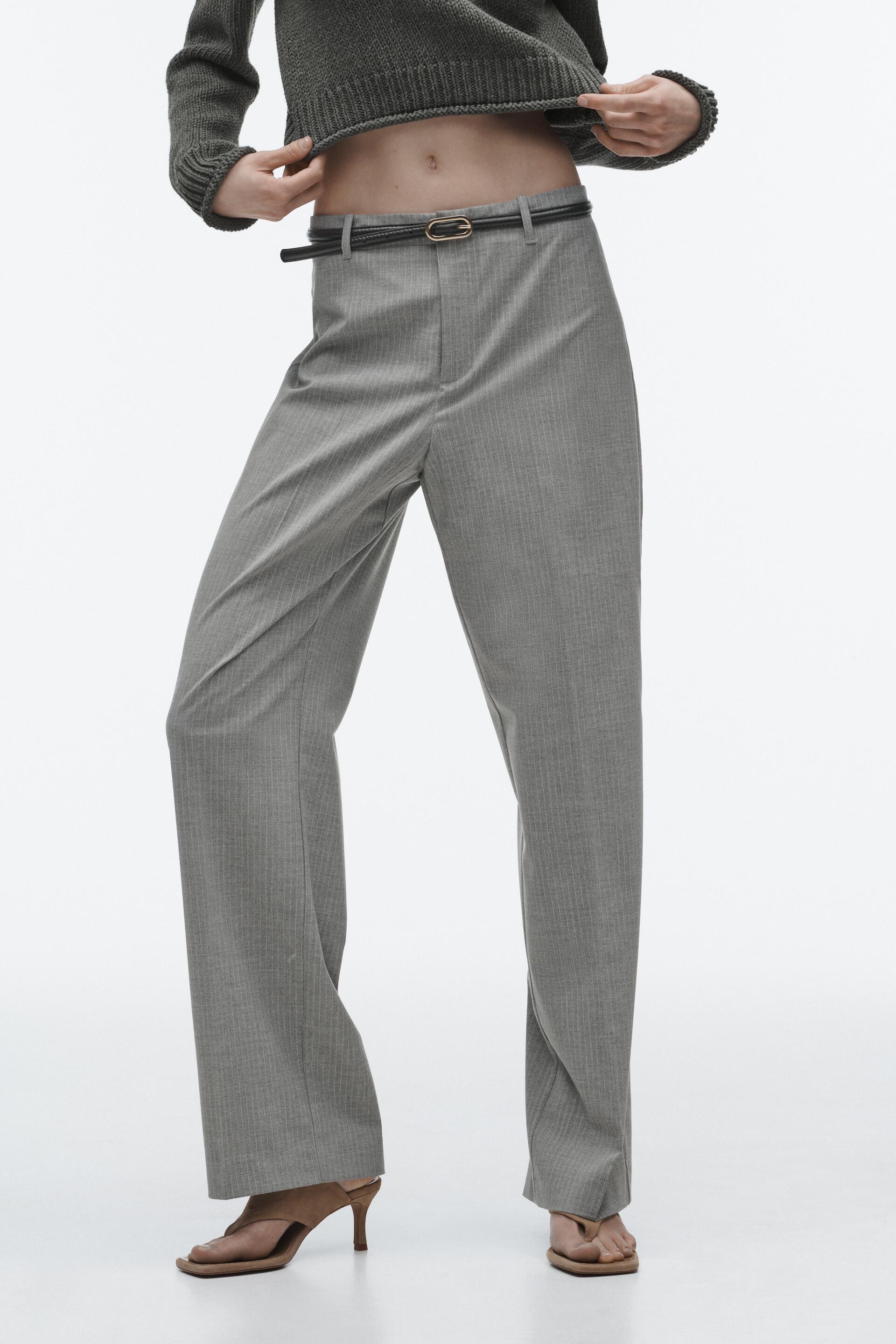 

Брюки женские ZARA 01608032 серые S (доставка из-за рубежа), Серый, 01608032