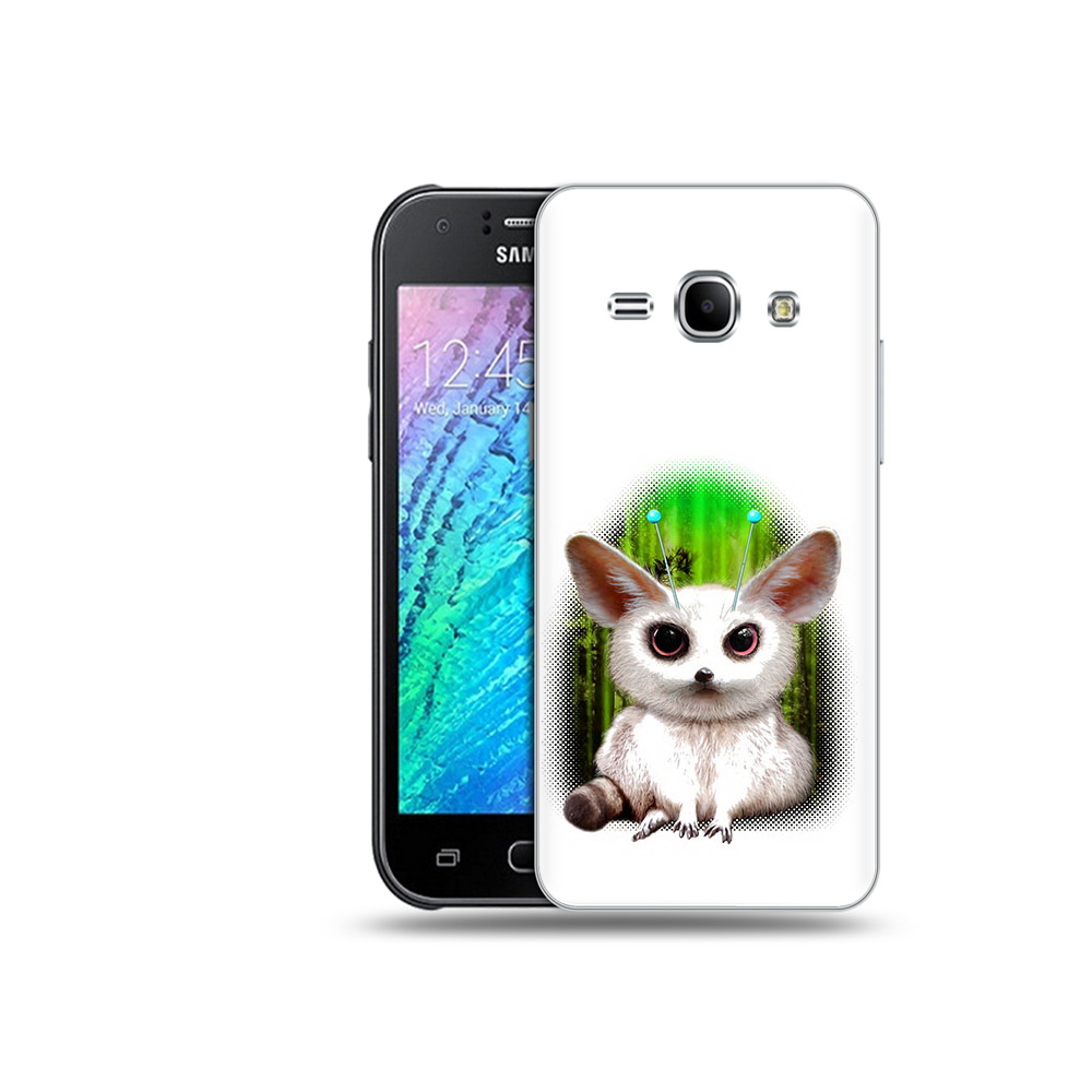 

Чехол MyPads Tocco для Samsung Galaxy J1 пушистое животное (PT12095.602.560), Прозрачный, Tocco