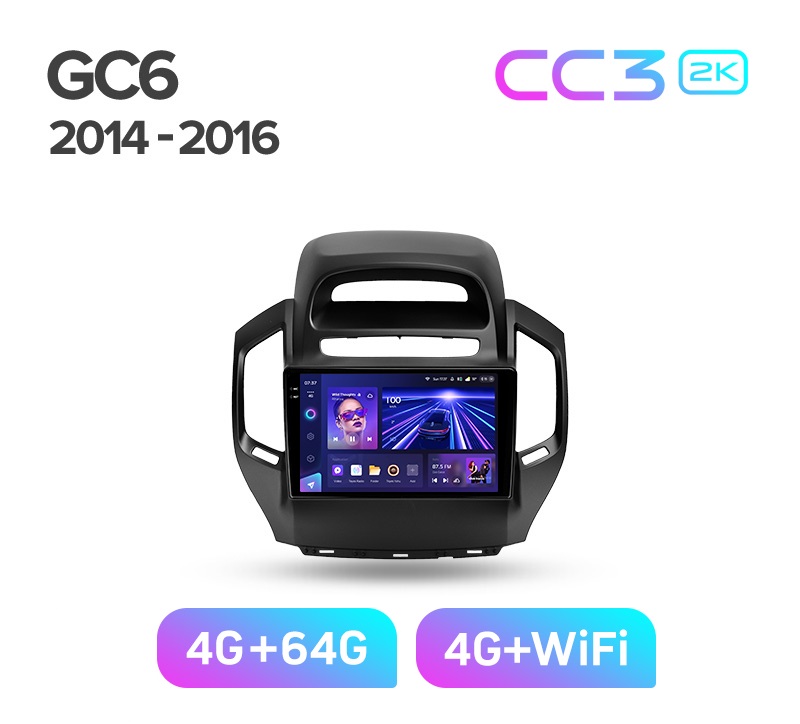 Магнитола TEYES GEELY GC6 2014-2016 г CC3 2K 464ГБ 3789000₽