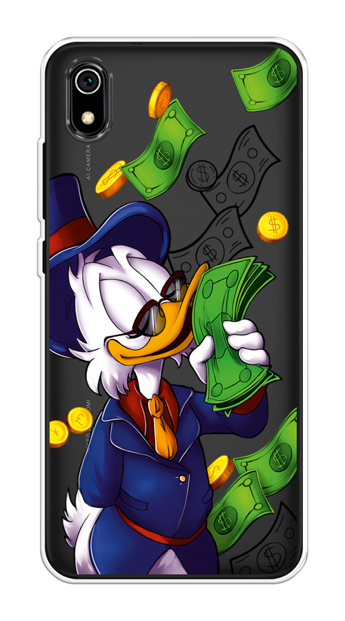 

Чехол на Xiaomi Redmi 7A "Scrooge McDuck with Money", Синий;зеленый;белый, 35450-6