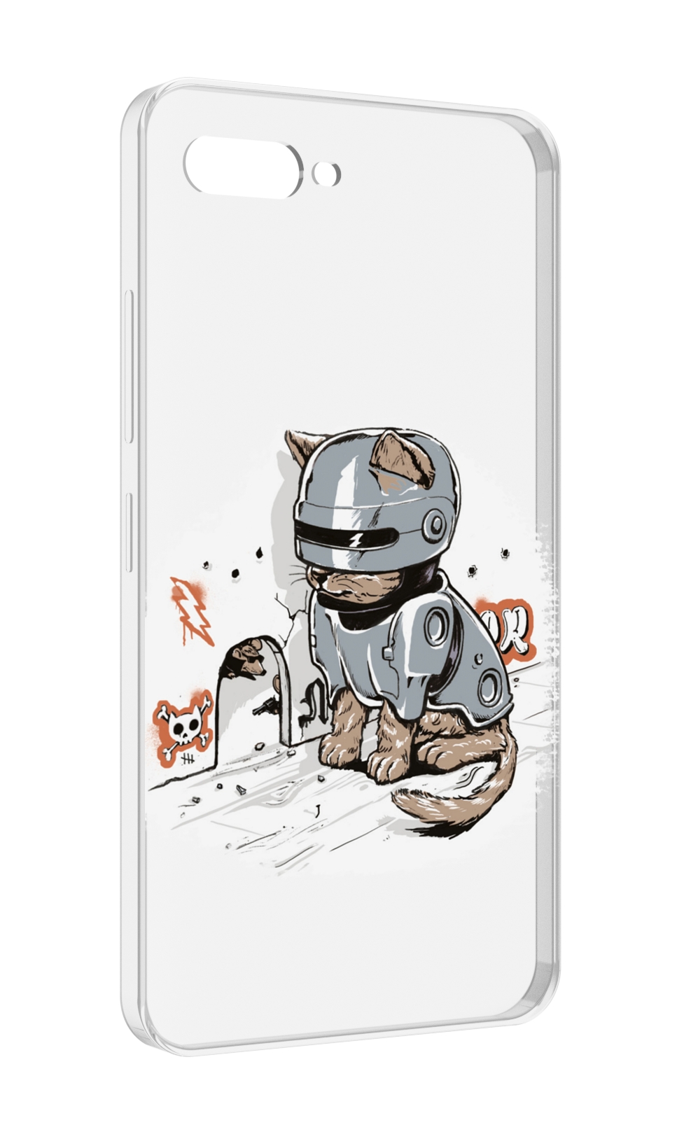 

Чехол MyPads Грозный кот для ITEL A25 / ITEL A25 Pro / ITEL A35, Прозрачный, Tocco