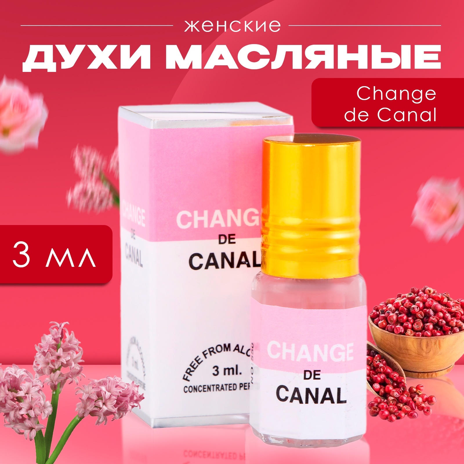 

Духи масляные женские Change de Canal 3 мл