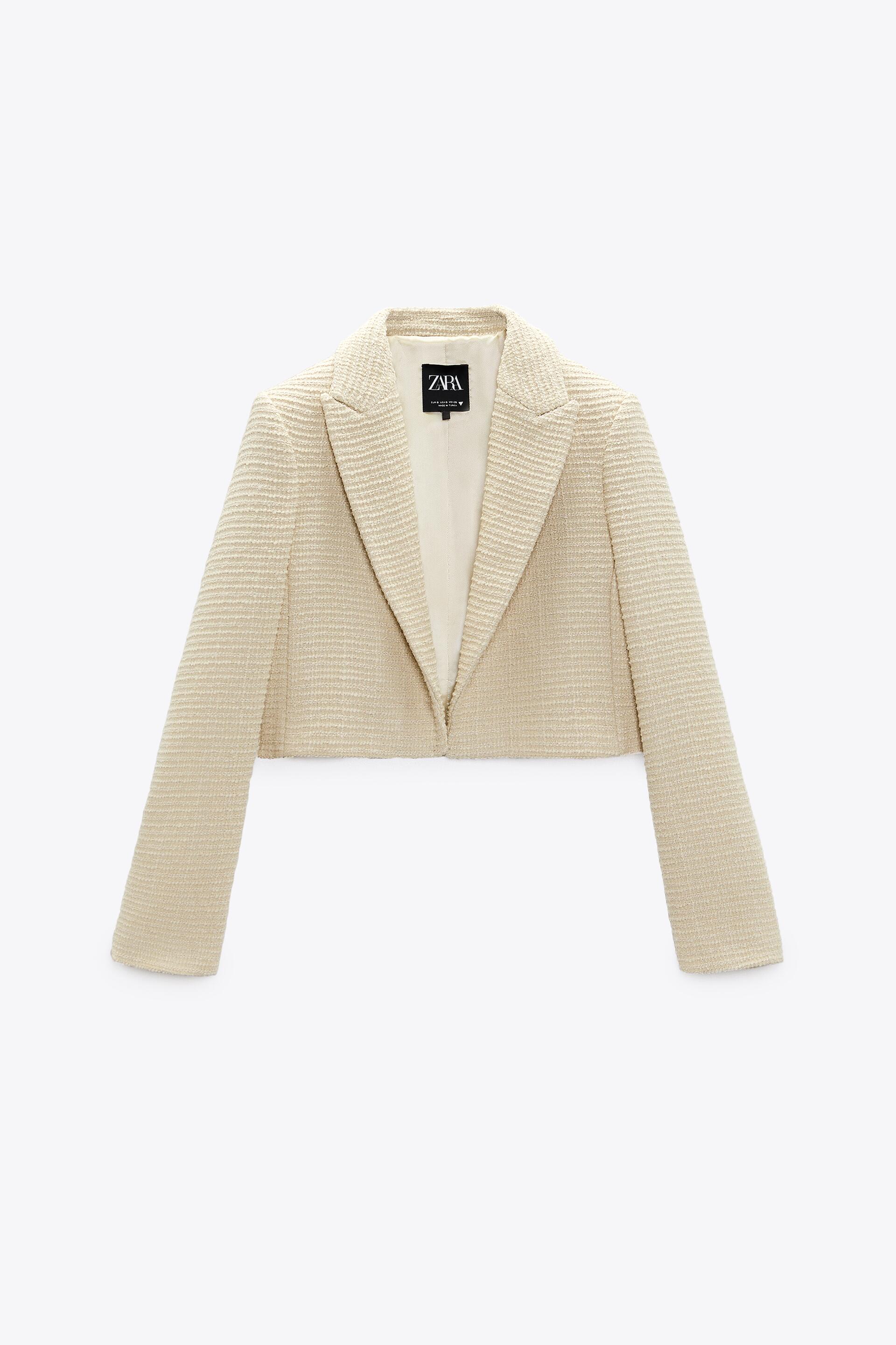 

Болеро женское ZARA 02010721 бежевое XL (доставка из-за рубежа), Бежевый, 02010721