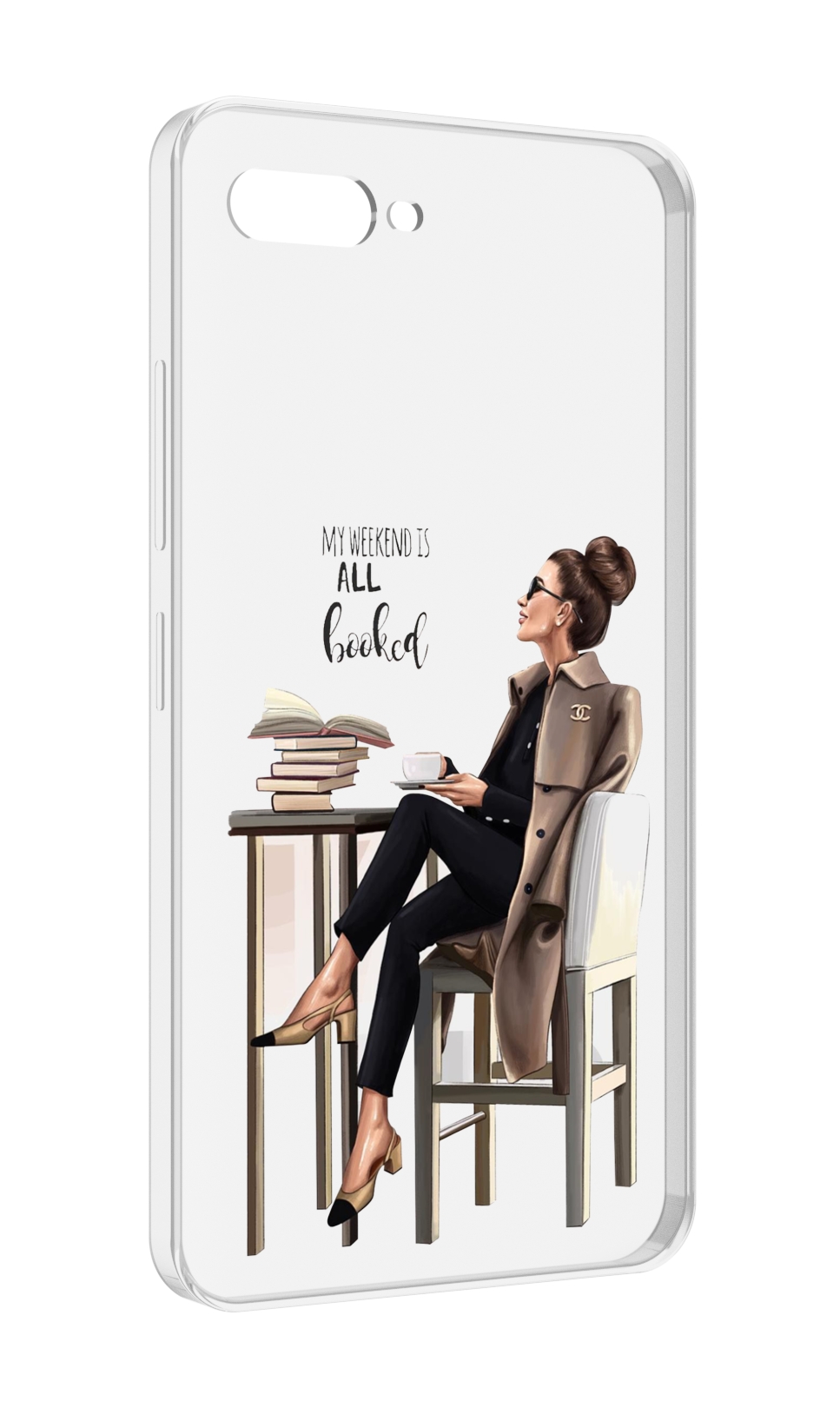 

Чехол MyPads Девушка-в-кофейне для ITEL A25 / ITEL A25 Pro / ITEL A35, Прозрачный, Tocco