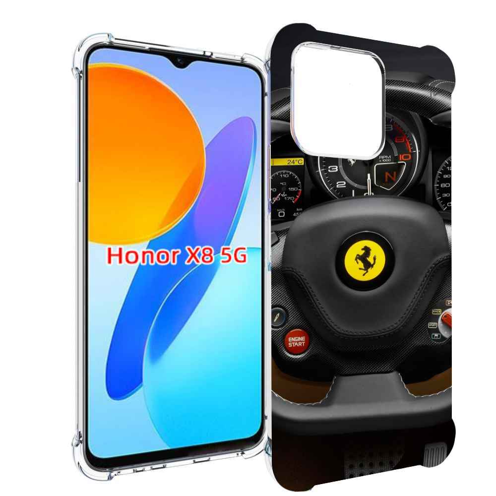 

Чехол MyPads Ферарри для Honor X8 5G, Прозрачный, Tocco