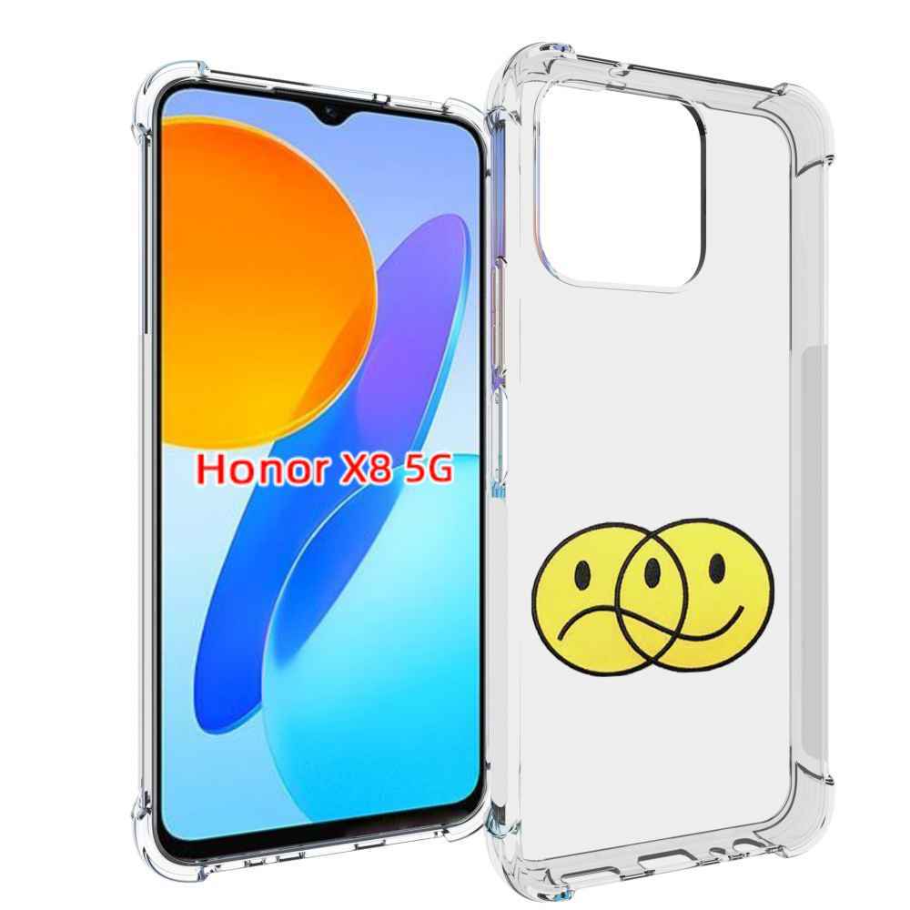 

Чехол MyPads Хиппи для Honor X8 5G, Прозрачный, Tocco