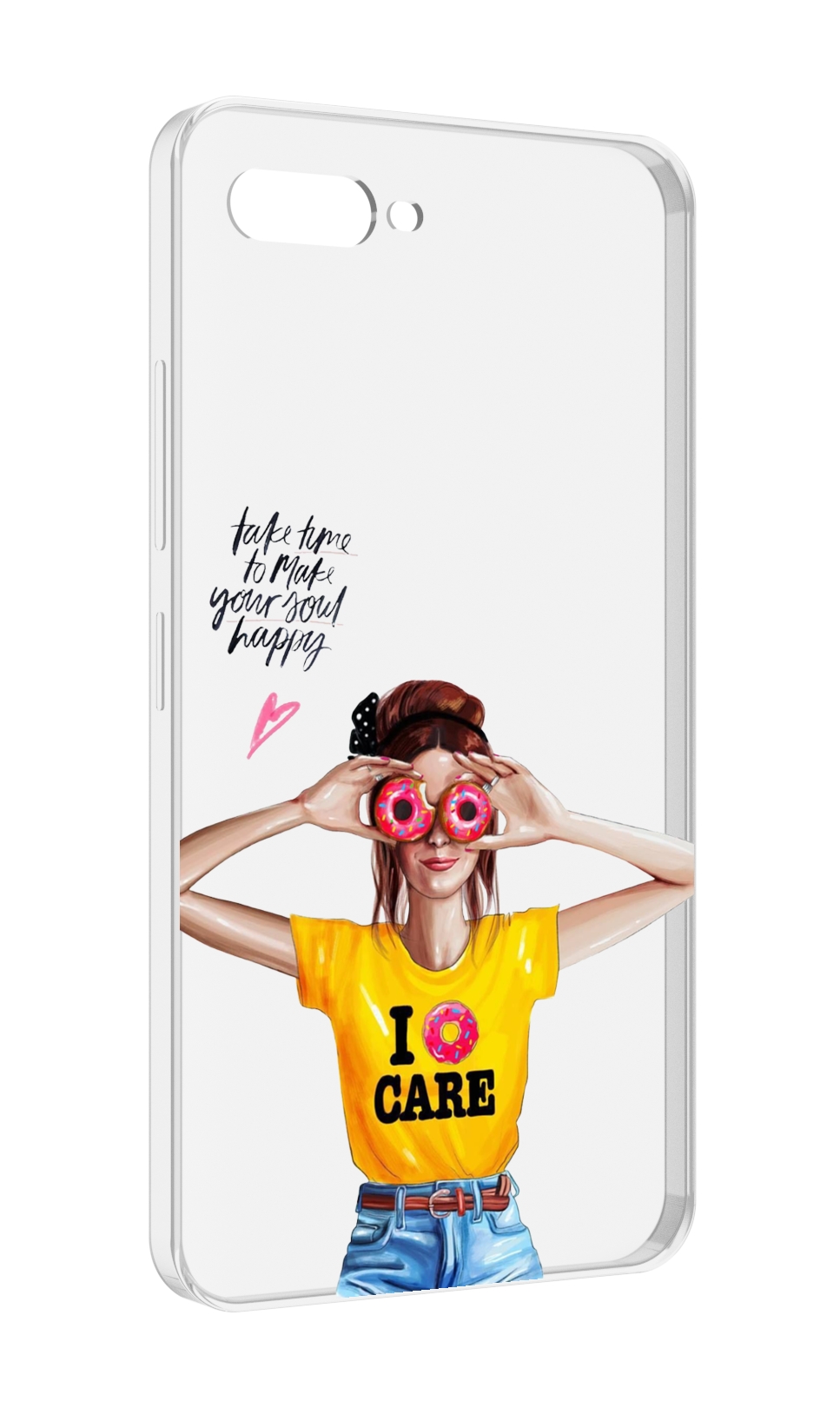 

Чехол MyPads Девушка-с-пончиками женский для ITEL A25 / ITEL A25 Pro / ITEL A35, Прозрачный, Tocco