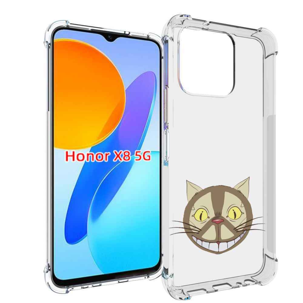 

Чехол MyPads Чеширский кот для Honor X8 5G, Прозрачный, Tocco