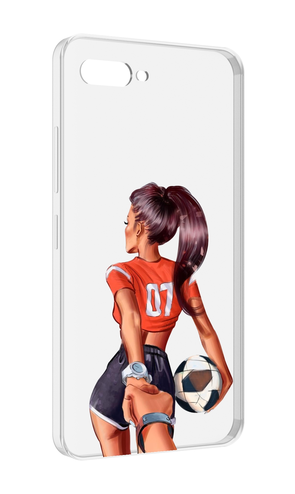 

Чехол MyPads Девушка-футболистка женский для ITEL A25 / ITEL A25 Pro / ITEL A35, Прозрачный, Tocco