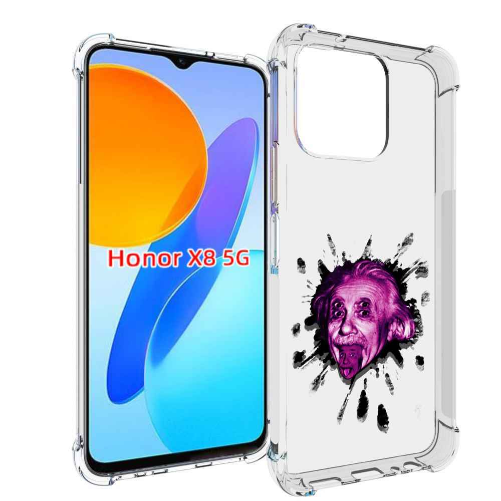 

Чехол MyPads Эйнштейн для Honor X8 5G, Прозрачный, Tocco