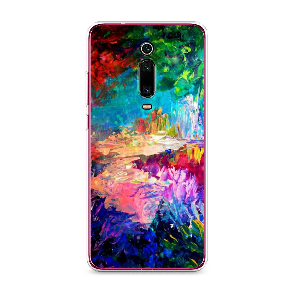 

Чехол на Xiaomi Redmi K20/K20 Pro/Xiaomi Mi 9T/9T Pro "Лес-гуашь", Синий;розовый;зеленый, 35550-4