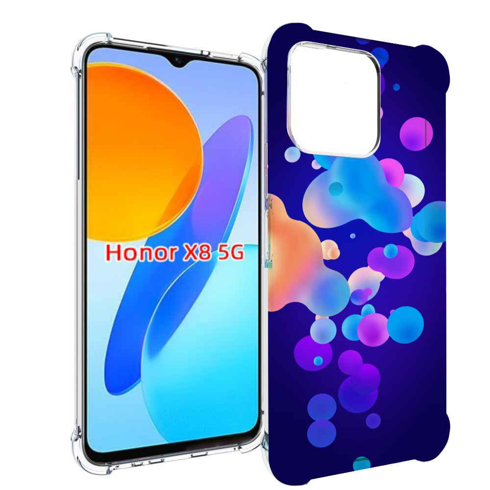 

Чехол MyPads абстрактные-пузырьки для Honor X8 5G, Прозрачный, Tocco
