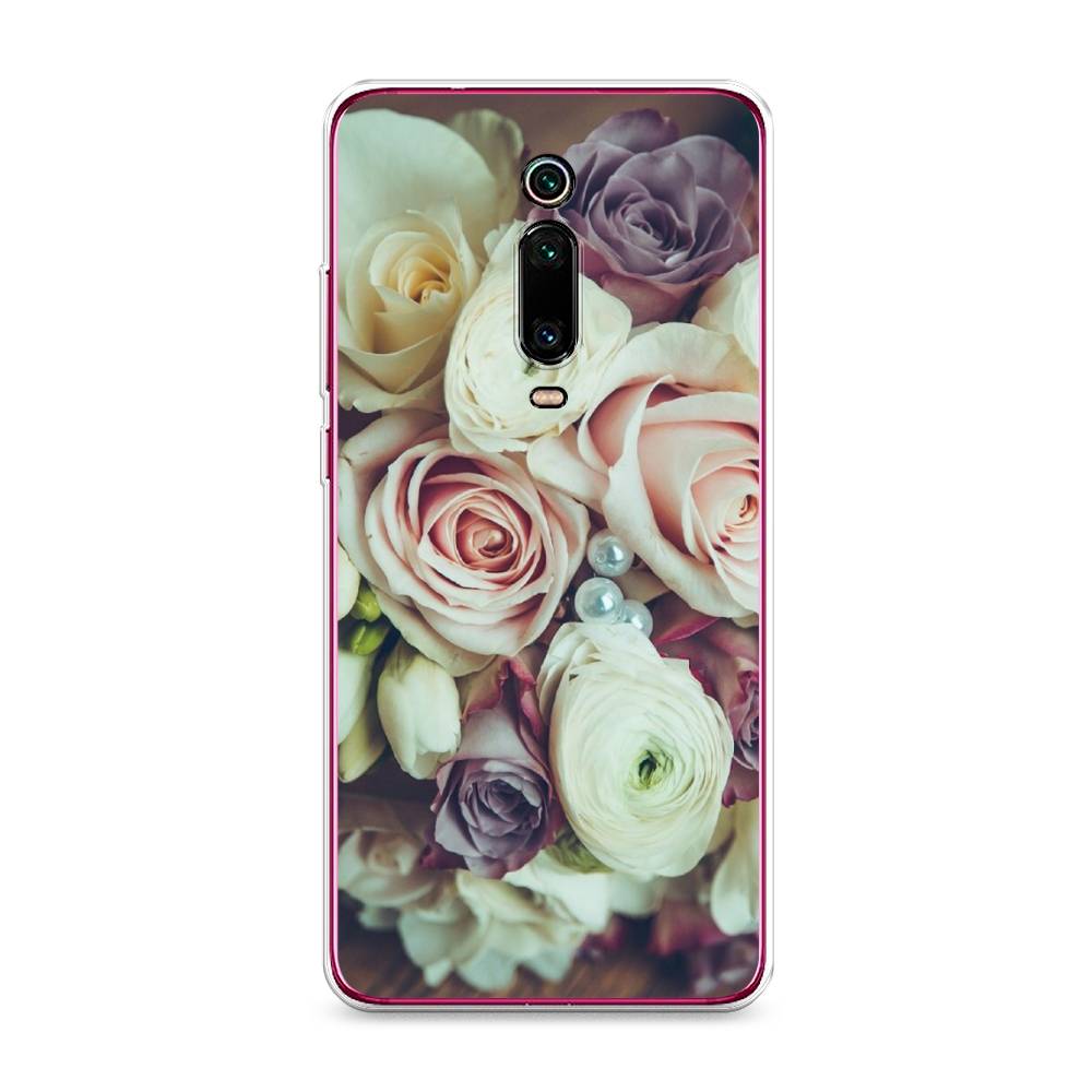 

Чехол на Xiaomi Redmi K20/K20 Pro/Xiaomi Mi 9T/9T Pro "Свадебный букет", Белый;фиолетовый, 35550-2