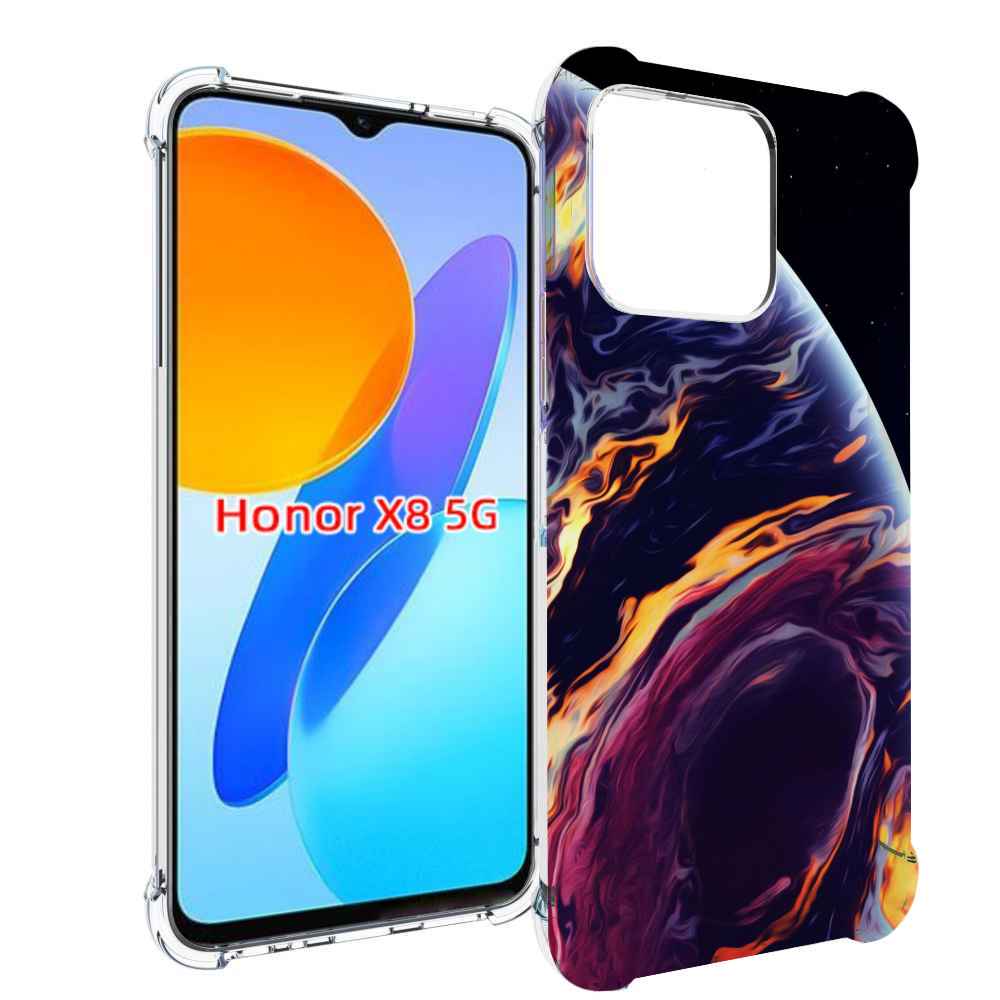 

Чехол MyPads акварельная планета для Honor X8 5G, Прозрачный, Tocco