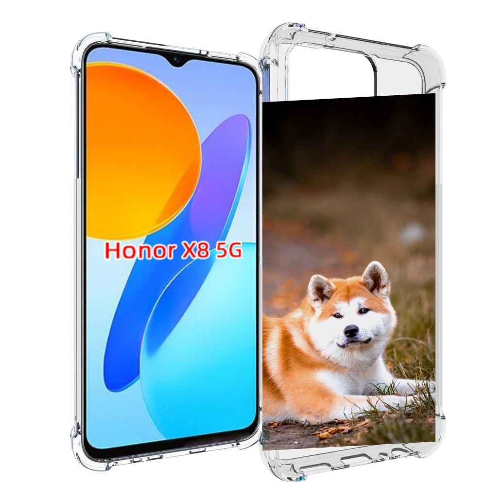 

Чехол MyPads акита ину для Honor X8 5G, Прозрачный, Tocco