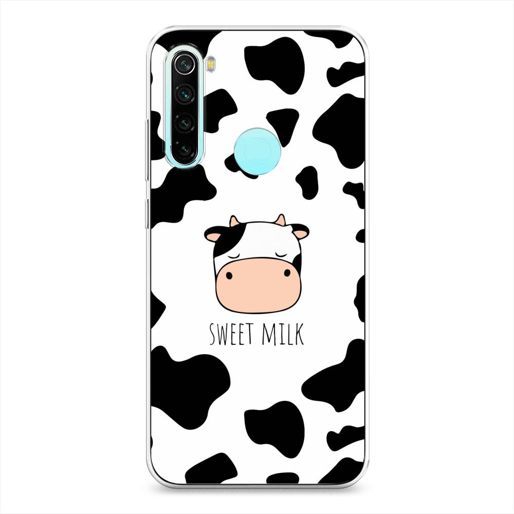 

Чехол на Xiaomi Redmi Note 8 "Sweet milk", Розовый;белый;черный, 36550-1