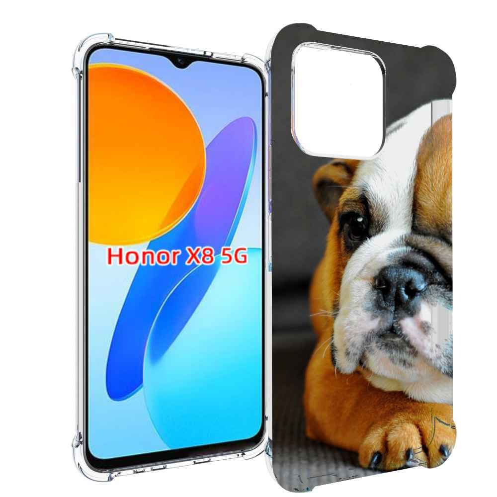 

Чехол MyPads англиискии бульдор для Honor X8 5G, Прозрачный, Tocco