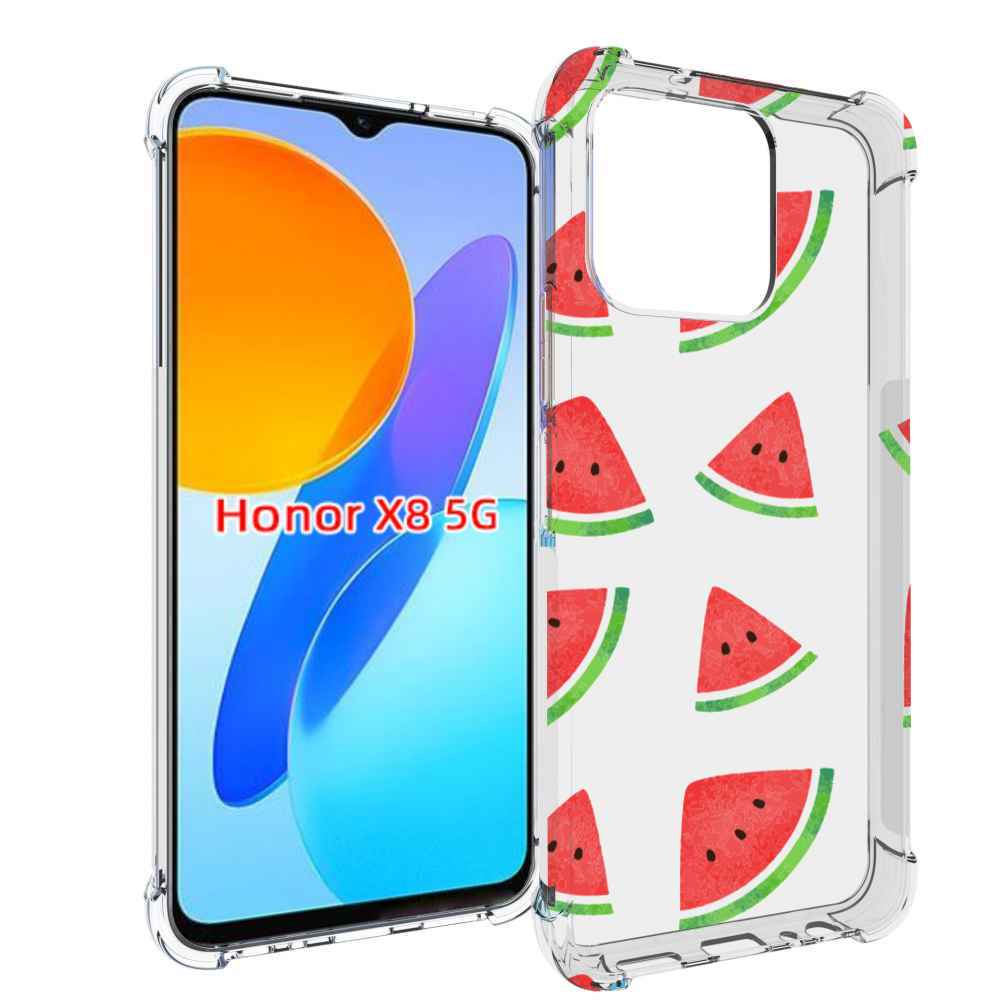 

Чехол MyPads арбузики для Honor X8 5G, Прозрачный, Tocco