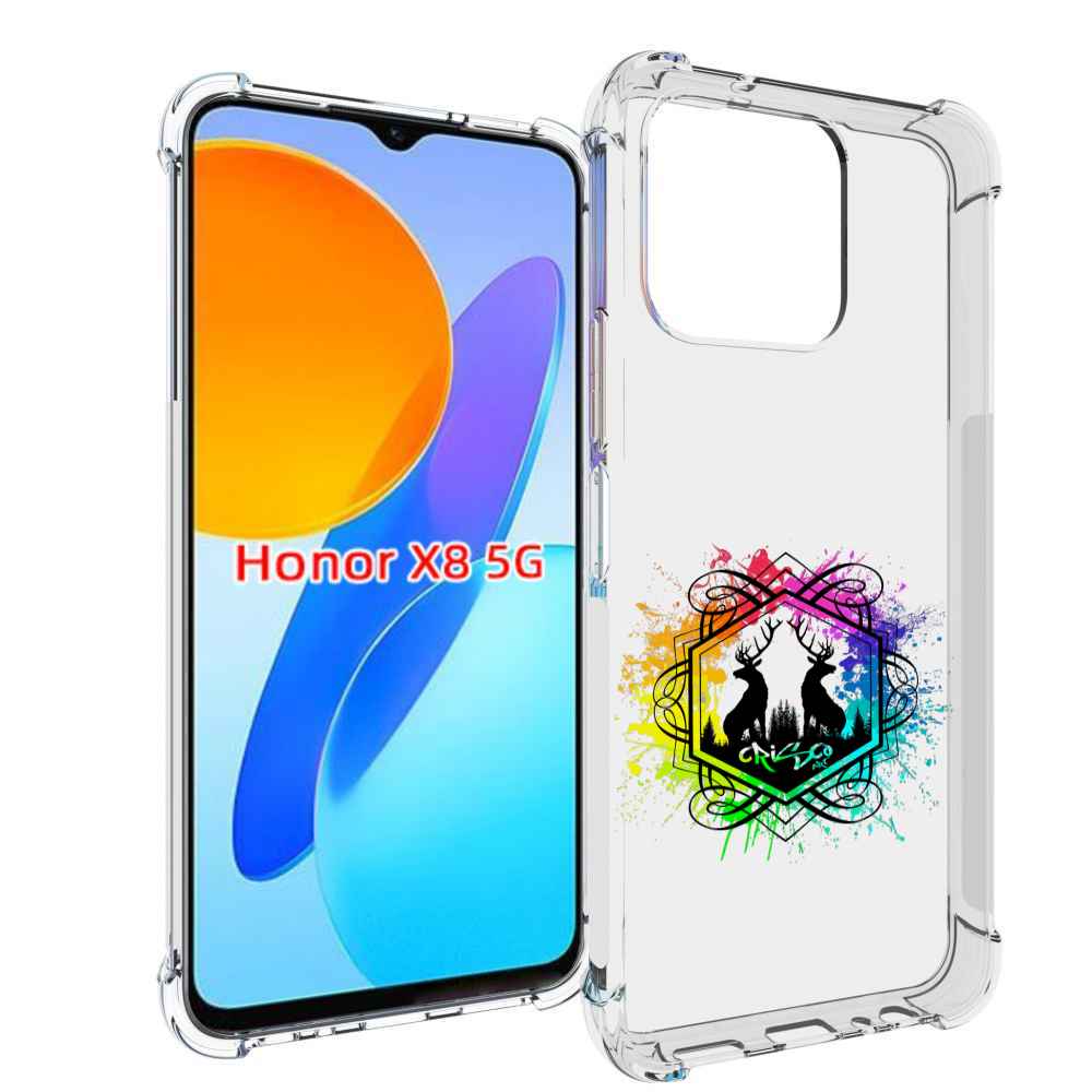 

Чехол MyPads арт-с-оленями для Honor X8 5G, Прозрачный, Tocco