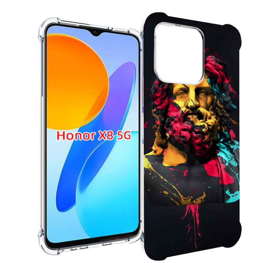 

Чехол MyPads арт-статуя-краски для Honor X8 5G, Прозрачный, Tocco