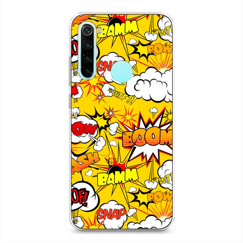 

Чехол на Xiaomi Redmi Note 8 "Поп Арт эффекты", Желтый;белый;оранжевый, 36550-6