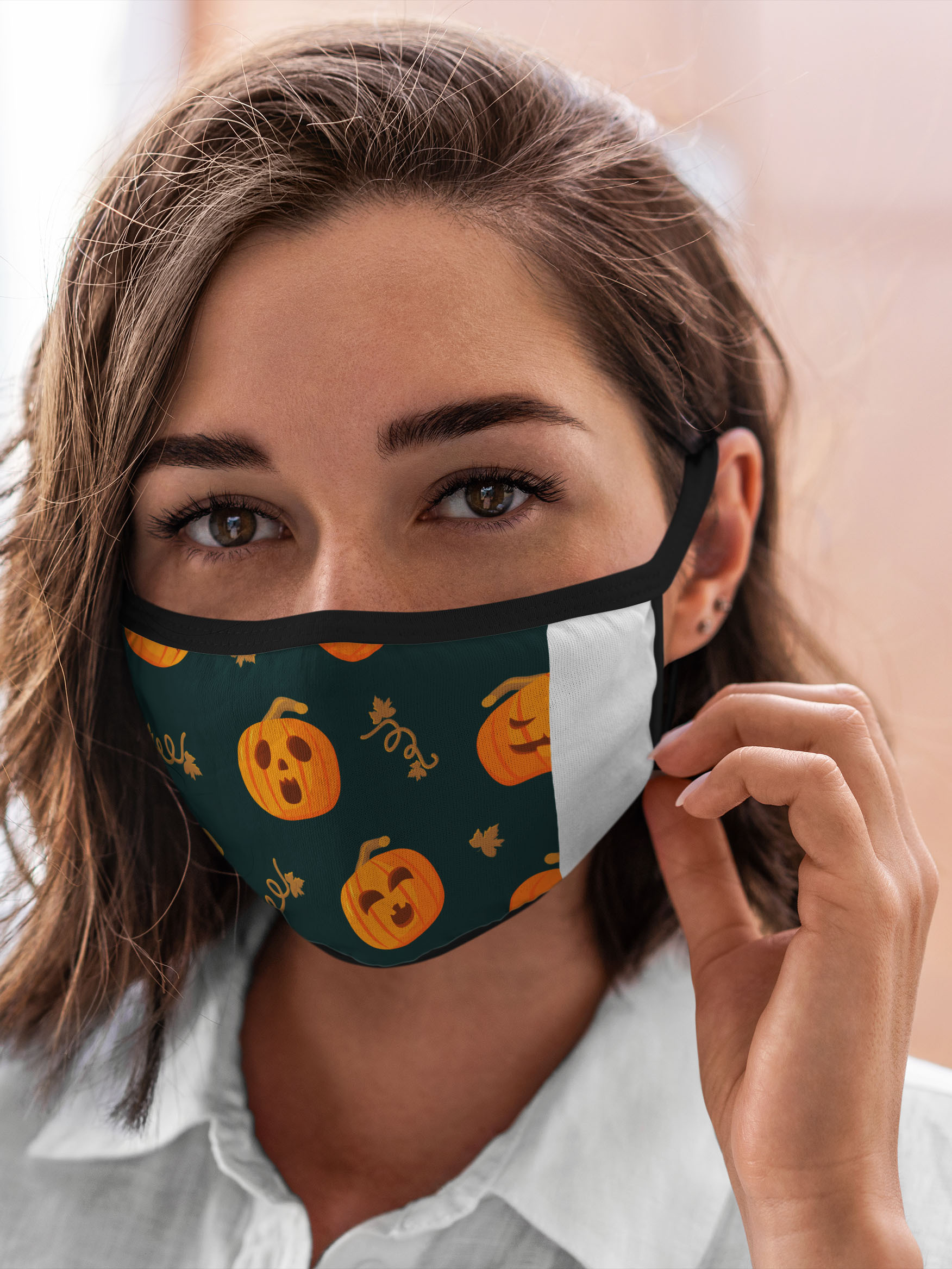 

Многоразовая маска унисекс Burnettie Хэллоуин Happy Halloween, Разноцветный, Хэллоуин Happy Halloween