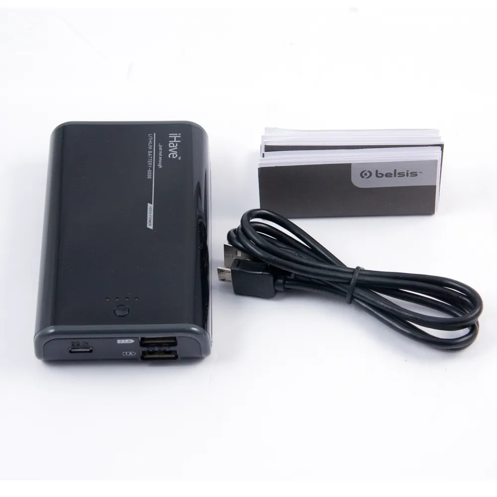 

Внешний аккумулятор iHave BC5602 с двумя USB розетками, BC5602