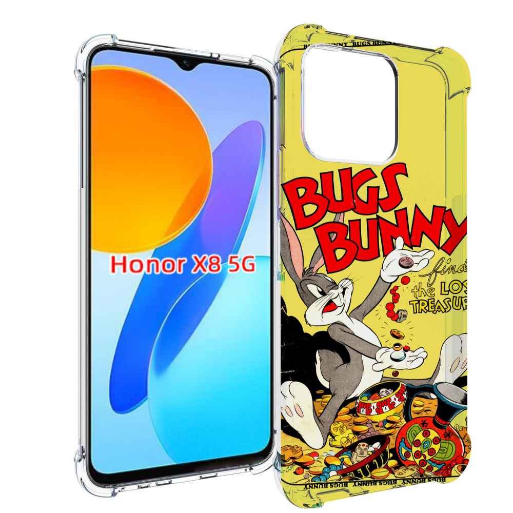

Чехол MyPads бакс-банни-и-еда для Honor X8 5G, Прозрачный, Tocco