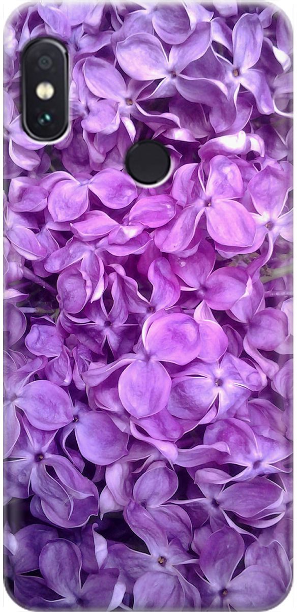 

Чехол на Xiaomi Redmi Note 5 "Цветы серени", Фиолетовый, 1619
