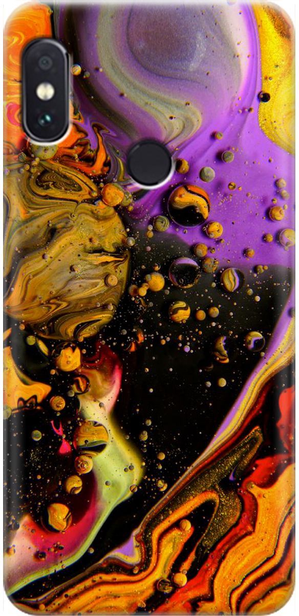 

Чехол на Xiaomi Redmi Note 5 "Разноцветные капли", Желтый;оранжевый, 1619