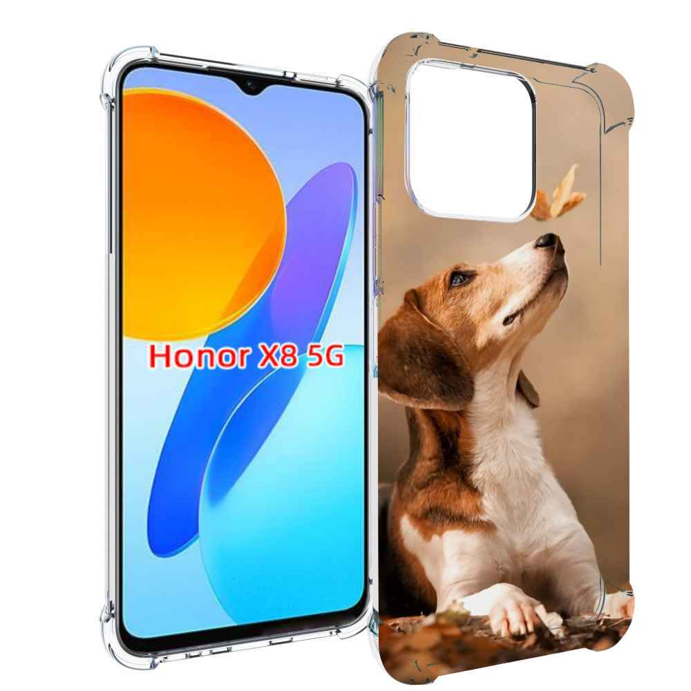 

Чехол MyPads бигль-собака для Honor X8 5G, Прозрачный, Tocco