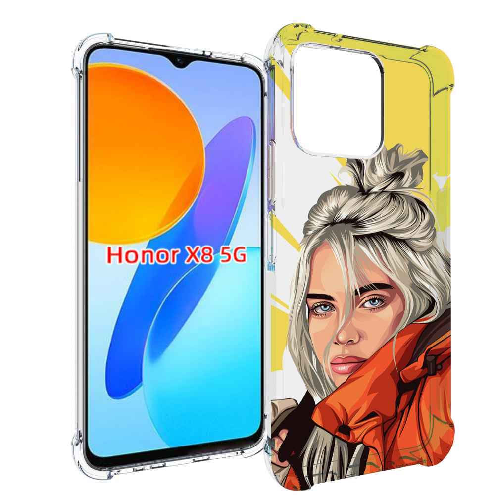 

Чехол MyPads билли-айлиш-в-куртке для Honor X8 5G, Прозрачный, Tocco