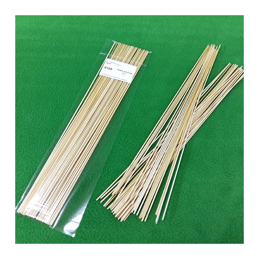 Деревянные рейки д/моделизма СВмодель 1х1.5мм длина 300мм Сосна 50шт. СВ5125