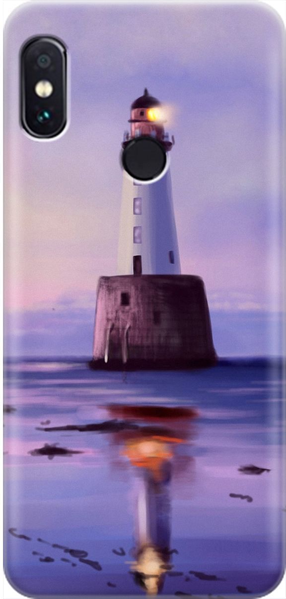 

Чехол на Xiaomi Redmi Note 5 "Маяк", Синий;фиолетовый, 2055