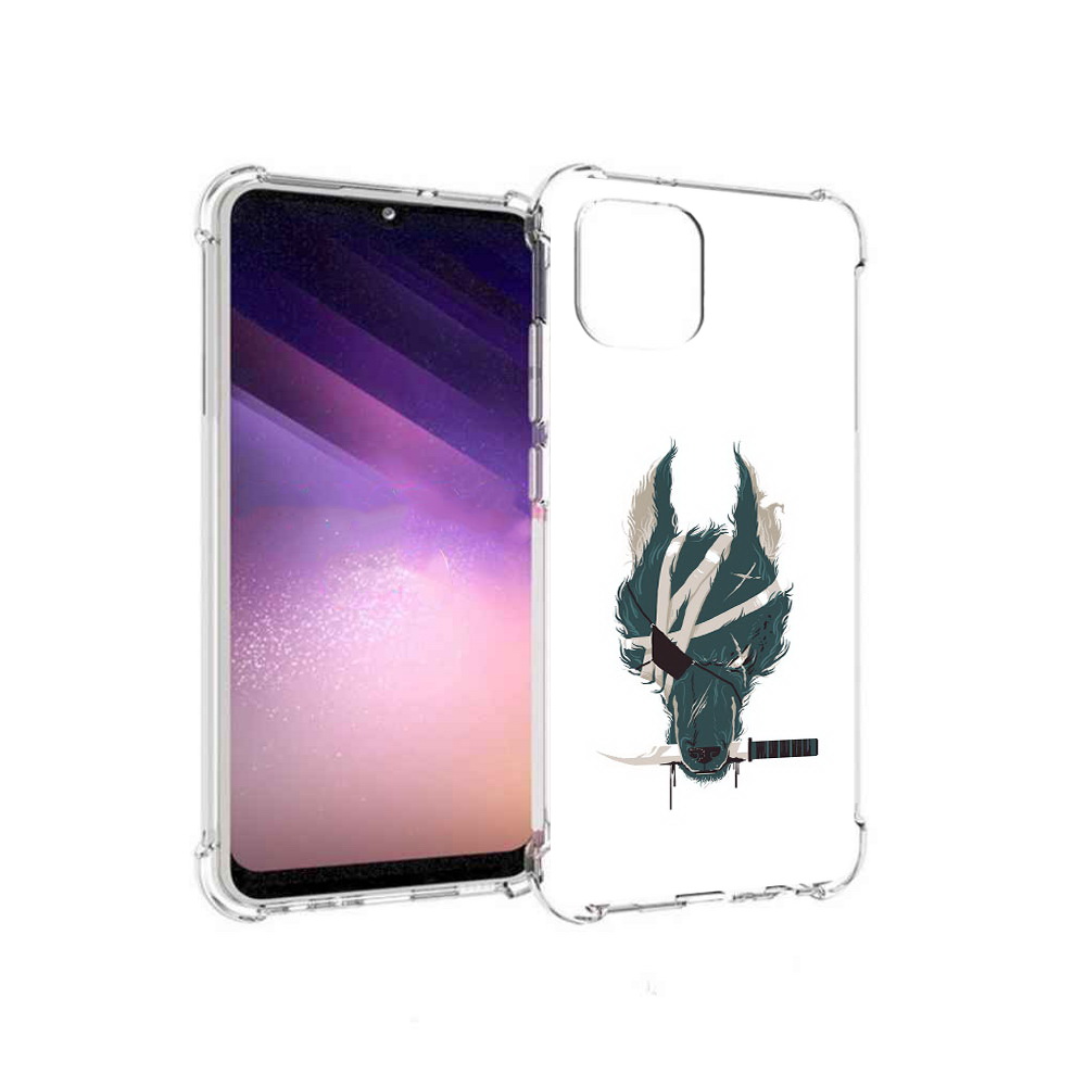 

Чехол MyPads Tocco для Samsung Galaxy A03 волк-разбойник (PT226903.537.271), Прозрачный, Tocco