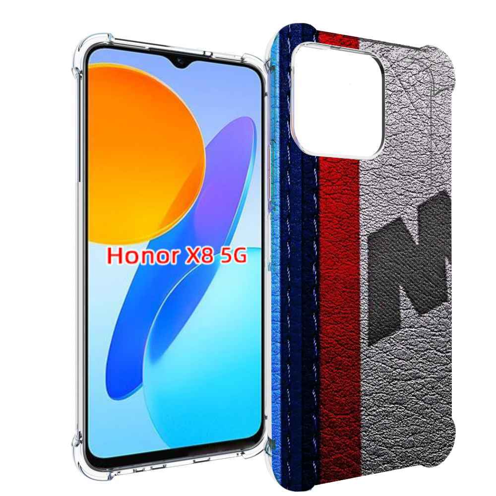 

Чехол MyPads бмв М мужской для Honor X8 5G, Прозрачный, Tocco