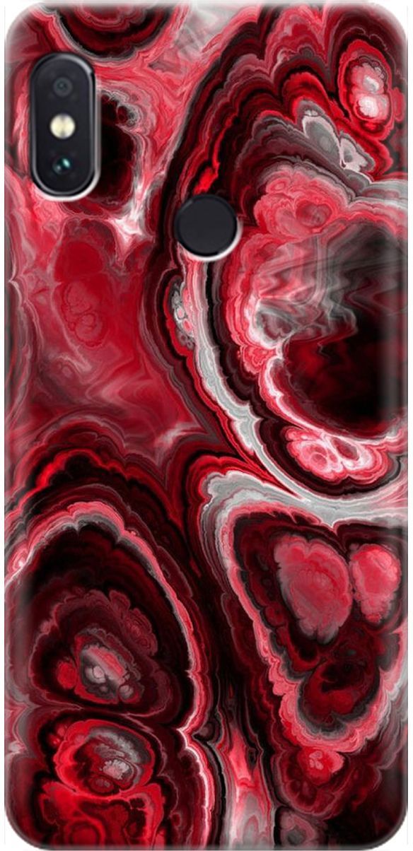 

Чехол на Xiaomi Redmi Note 5 "Гранатовые краски", Красный, 1619