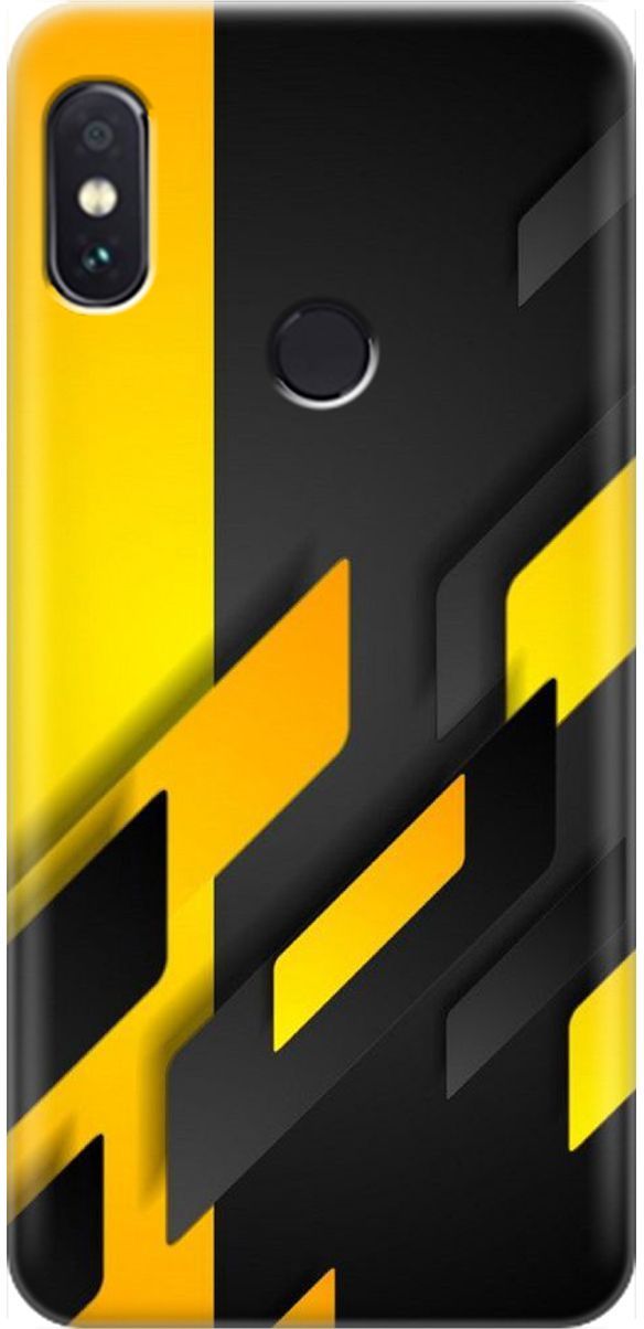 

Чехол на Xiaomi Redmi Note 5 "Черно-желтая абстракция", Желтый;черный, 1619