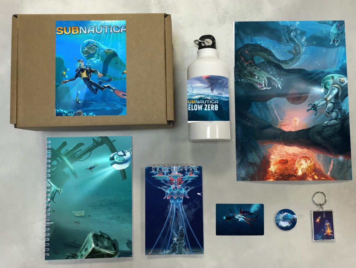 

Бокс с подарком Mewni-Shop Subnautica, Сабнатика - 0001, 080523-1, 5 предметов, Бежевый