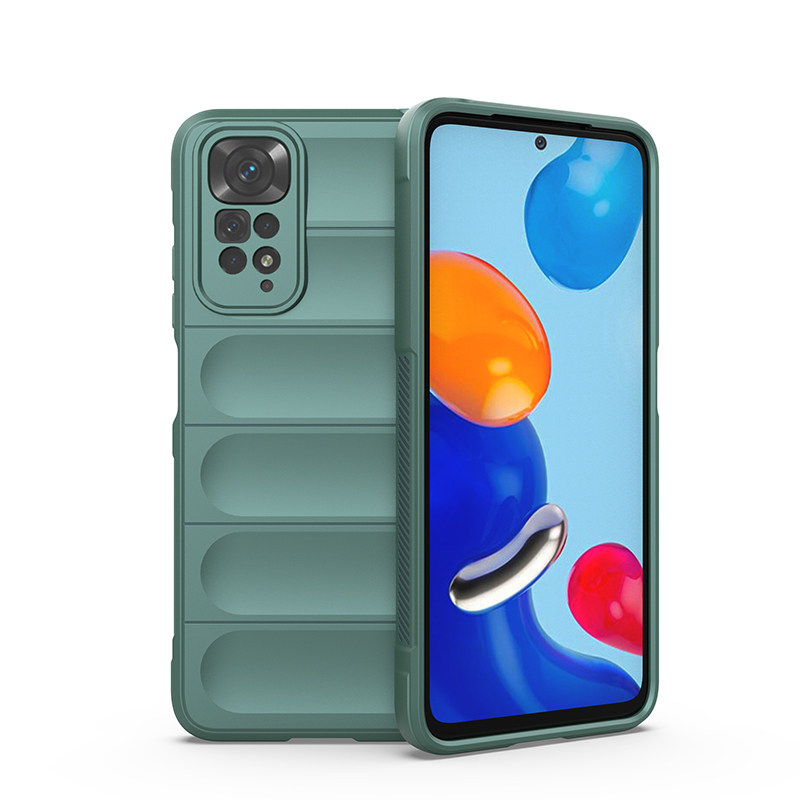 

Противоударный чехол Flexible Case для Xiaomi Redmi Note 11/11S, зеленый, Flexible Case