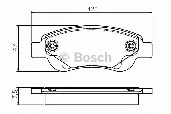 

Комплект тормозных колодок BOSCH 0986495085