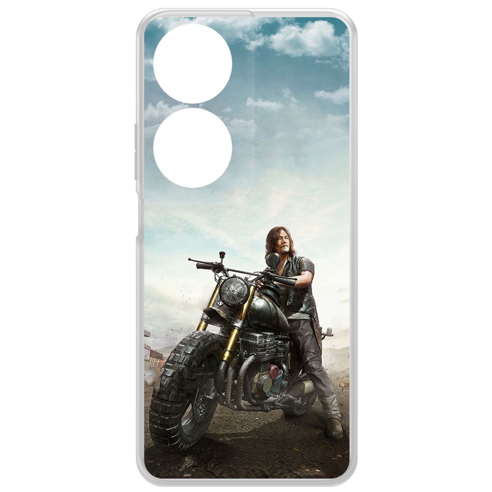 

Чехол-накладка Krutoff Clear Case Ходячие мертвецы. Дэрил для Honor X7b, Прозрачный