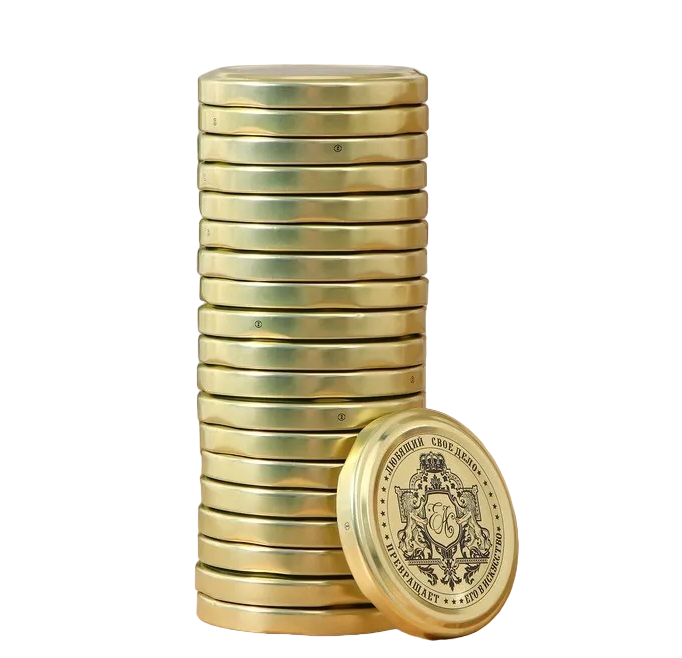 Крышка для консервирования Доляна «Любимое дело», ТО-66 мм, цвет золотой, 20шт.
