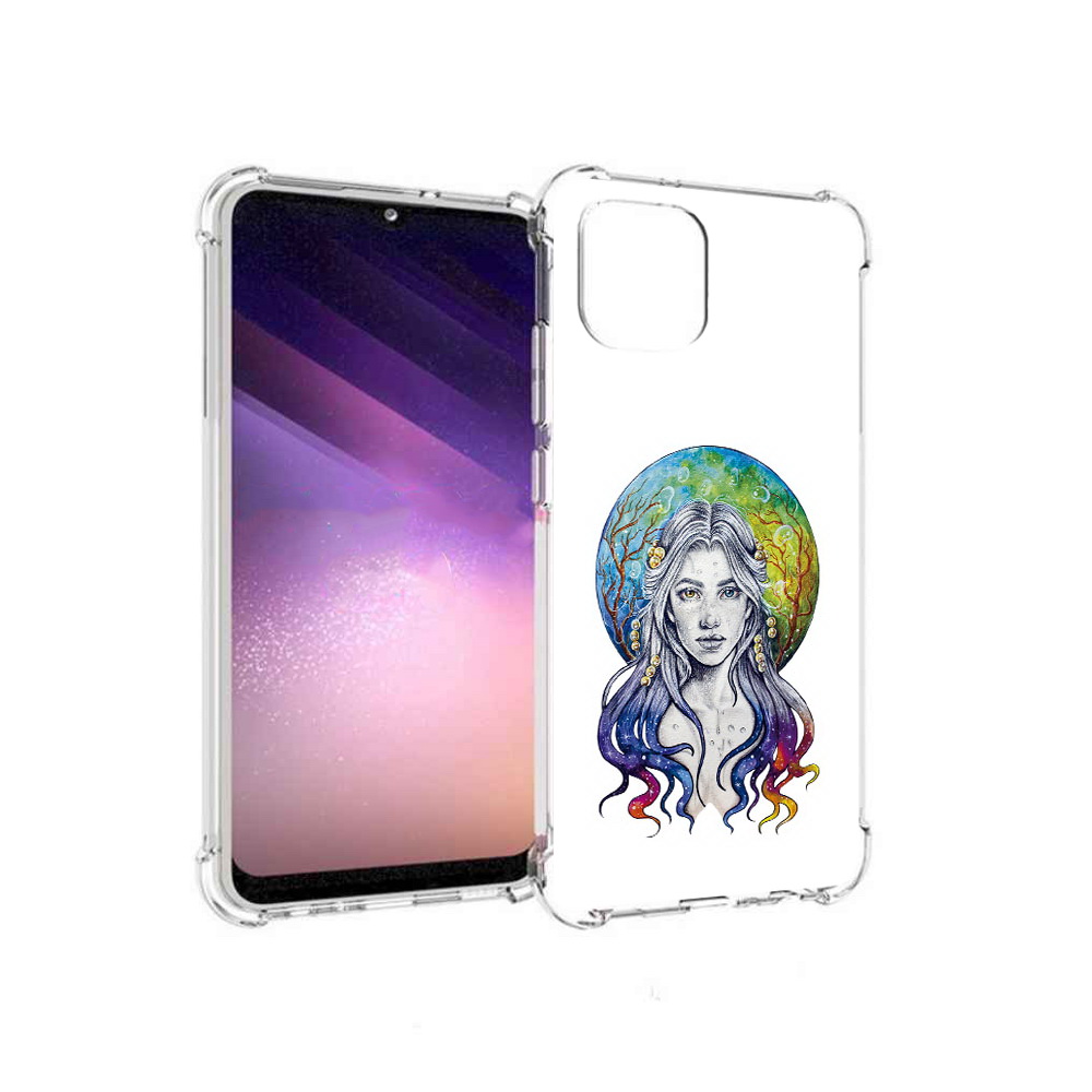 

Чехол MyPads Tocco для Samsung Galaxy A03 девушка с красивыми волосами (PT226903.537.313), Прозрачный, Tocco